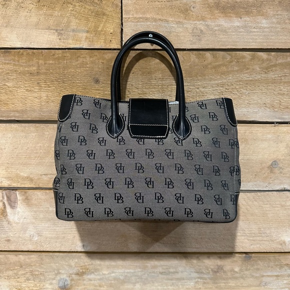 Dooney & Bourke signature canvas and leather satchel bag - Picture 2 of 9